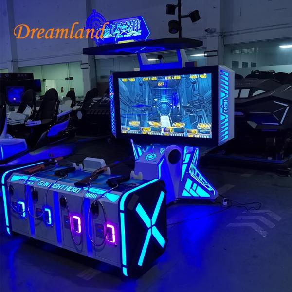 4 Players Shooting Game Simulator Gun Fight Arcade Game With 65" LCD