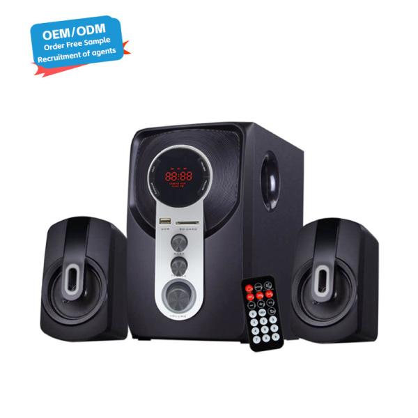 Buy 4" Wooden 40 Watt BT Subwoofer PC Computer Multimedia 2.1 Speaker with Optical Input at wholesale prices