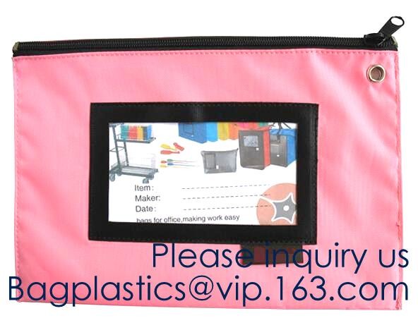 Secure Deposit Utility Zipper Coin Bag Small Makeup Pouch Promotional Zipper Custom Bank Deposit Bag, bagease, bagplasti