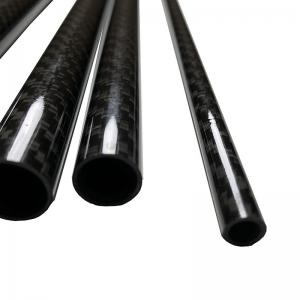 Quality Hollow 3K Carbon Fiber Pipe Tube 34mm X 32mm X 1000mm for sale