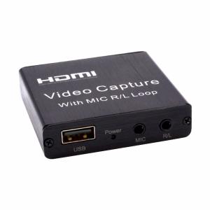 Quality PS4 USB 2.0 Video Capture Card LPCM HDMI Video Grabber With Mic Loop R L for sale