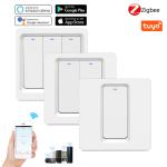 RF433Mhz Tuya Push Button 240V Zigbee Smart Switch Multi User Sharing