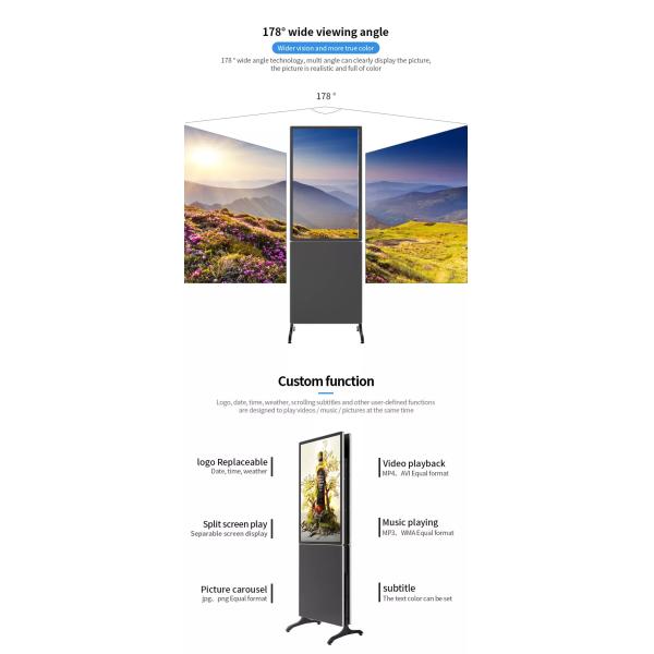 Double Side LCD Android Wifi Digital Signage 55'' With Remote Managemnet