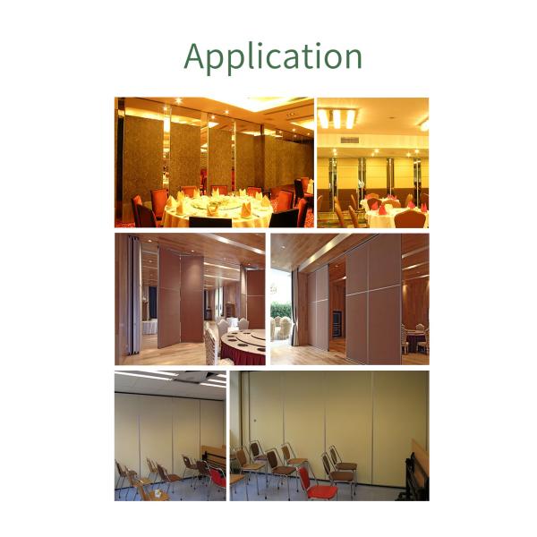 Width 700mm Commercial Acoustic Sliding Partition Walls For Hotel Soundproofing