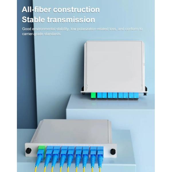 1x4 1x8 1x16 1x32 SC APC UPC Plug-in Fiber Optic Splitter PLC Splitter with Connector