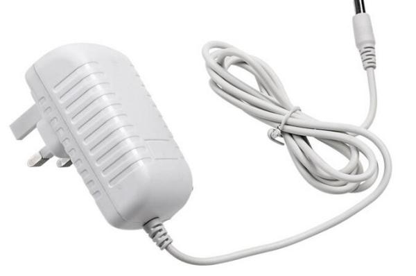 Buy White 12 Volt Power Adapter With ABS Plastic Materials , Single Output Type at wholesale prices