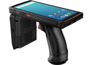 Quality Mobile 4G Wifi Android RFID Data Collector PDA UHF Handheld Reader With Barcode Scanner for sale