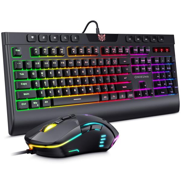 Buy Computer Wired RGB Gaming Keyboard and Mouse Combos LED for Gamer at wholesale prices