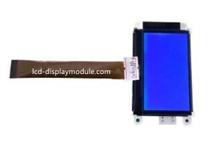 Quality STN Negative Blue LED Custom LCD Module , COG Resolution 128x64 LCD Module for sale