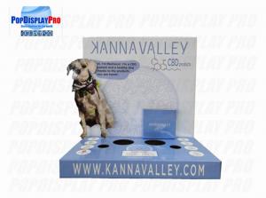 China Visual Impactful Dog Pet Desktop Cardboard Counter Display Easy To Assemble on sale