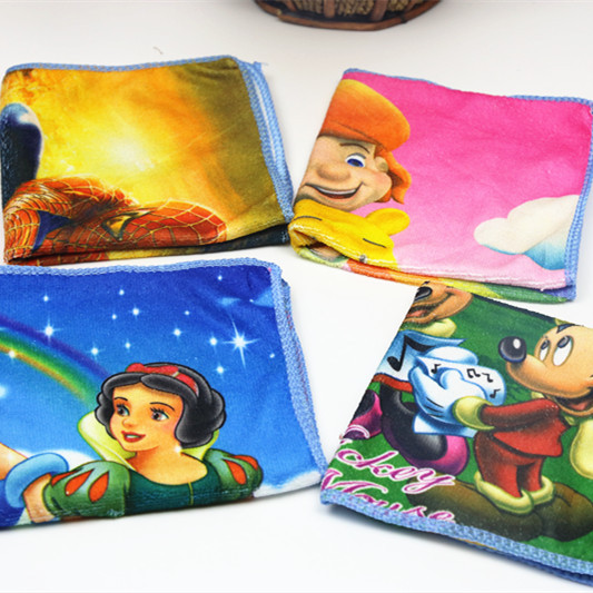 full color sublimation print microfiber small square tower for kitchen