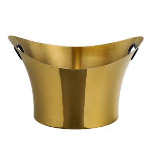Quality 3000ml Stainless Steel Wine Container U Type Champagne Chiller Bucket for sale