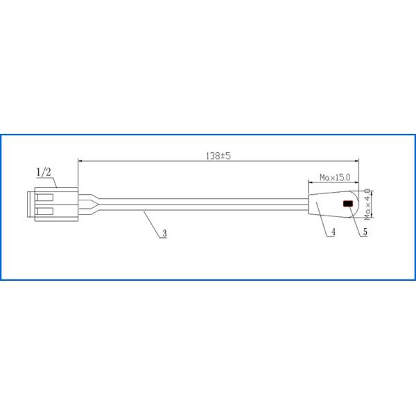 Battery Packs NTC Thermistors 10K 3435 With Mini Epoxy PVC Twin Insulated Leads