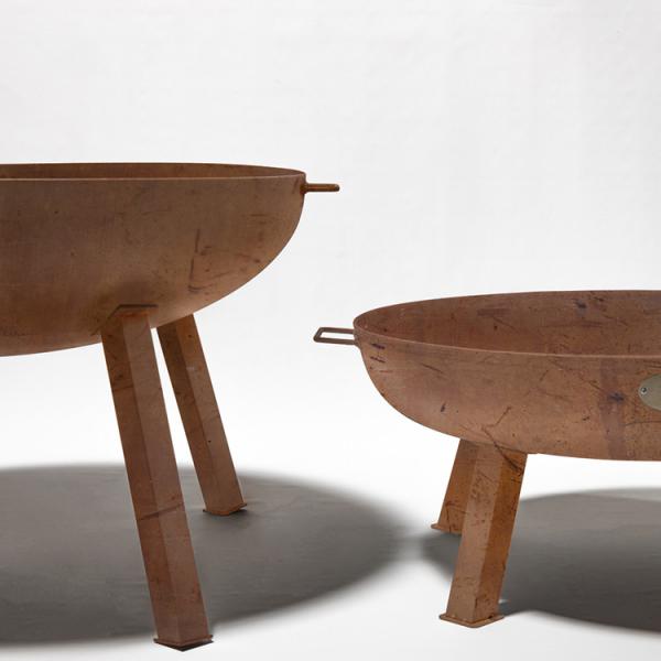 Portable Corten Steel Fire Pit Camping Corten Steel Bonfire Stoves Fire Bowl