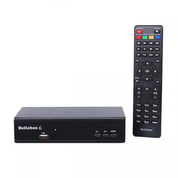 1080P Full HD DVB S2X Digital Satellite Receiver H265 HEVC USB WiFi Hellobox 6