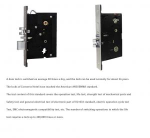 Quality Silver Color Keyless RFID Door Lock , Entry Door Locks Custom 304 Stainless Steel for sale