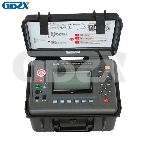 Buy ZX2677E Portable 10KV Digital Insulation Resistance Tester Shockproof With LCD Display at wholesale prices