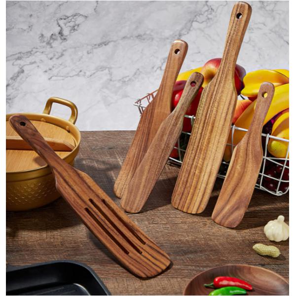 ODM Acacia Wood Kitchen Utensils Odorless Multifunctional