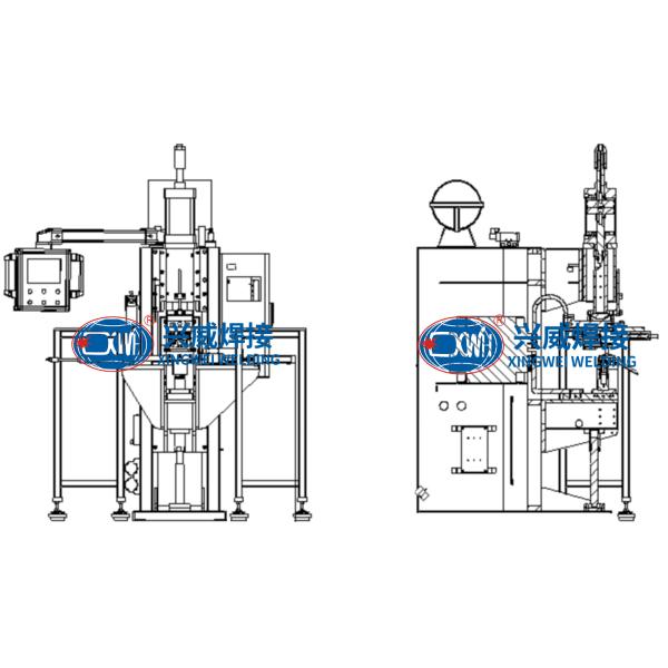 Standing Spot Automatic Feeding Point Welding Machine For Shock Absorber End Cap