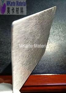 Quality High Glossy Rough Silk Pattern Stainless Laminating Steel Plate For PVC Card Lamination for sale