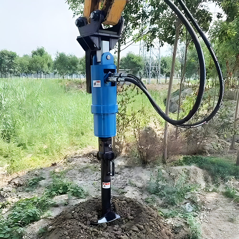 Customized Auger Boring Machine 8 Ton Rotary Drill 100% Hydraulic Excavator Attachment Earth Auger Drive for Construction Machinery Ground Screw