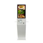 Tickets Queue Printing Touch Screen Kiosk With QR Code Scanner NFC Finger Prints