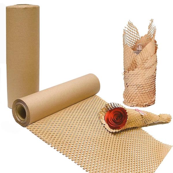 Buy Uncoated Rectangle 50CM*100M Custom Wrap Paper Roll Eco Friendly at wholesale prices