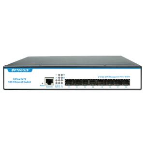 China L3 managed 8 port 1G/ 10G Uplink SFP+ Port Smart Network industrial Managed Ethernet Fiber Switch on sale