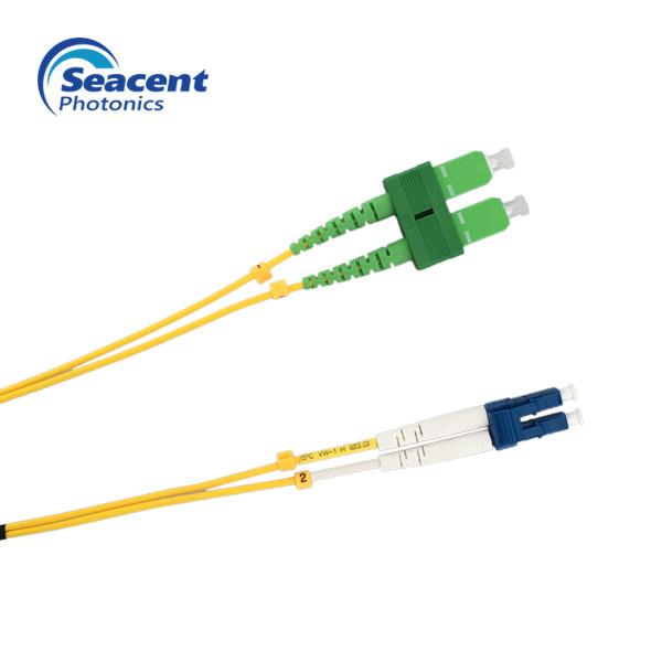Buy Customized LC Pigtail Multimode Simplex With APC Polish ROHS Approved at wholesale prices