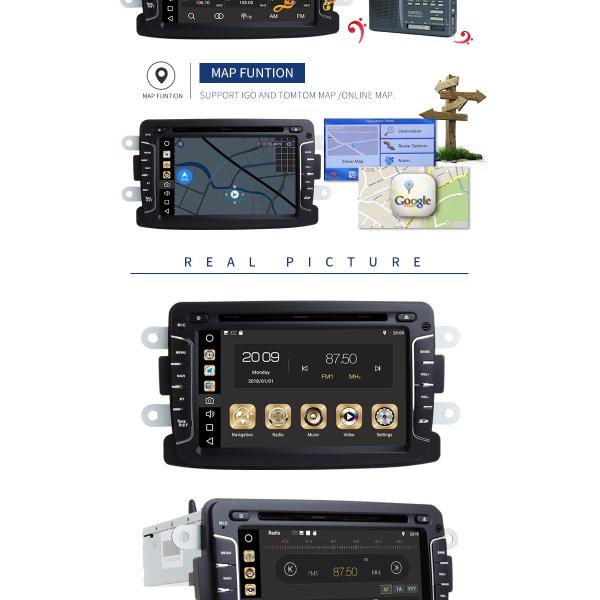 Android 8.1 Renault Duster Car Stereo And Dvd Player With Auto Radio GPS
