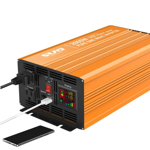 Buy Single Output Input 24V 2000W Vehicle Power Inverter at wholesale prices
