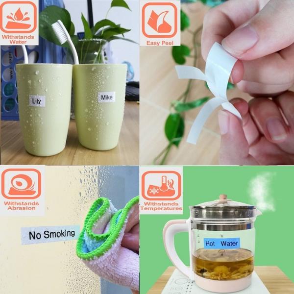 Clear On Blue Dymo Printer D1 Label Tape Cassette With 7m Length / 12mm Width