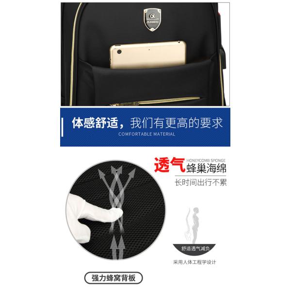 Fashionable Laptop Metal Zipper Backpack Exclusive Look And Great Touch Feeling