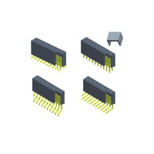 Single Row Female Header Connector , H 8.5 Straight 2.54 Mm Pitch Header