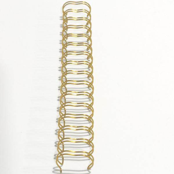 Buy Golden Spiral Wire Double Ring Loop Binding Wire 5/8 Inch For Loose Leaf Notebooks at wholesale prices