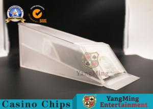 Quality Transparent 6 Deck Cards Poker Dealer Shoe Black Jack Size 325*100*135mm for sale