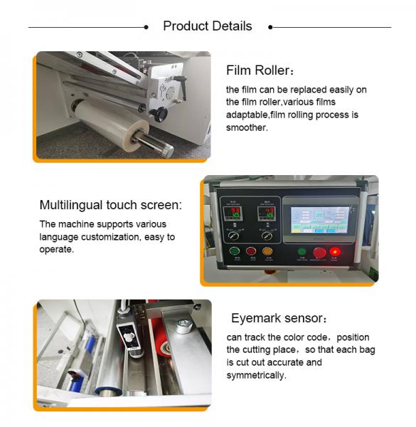 Factory Price Heat Sealer Package Automatic Pack Flowing Wrapping Machine Spoon Packaging Machine