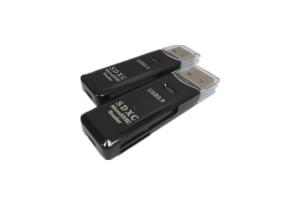 Quality Plug And Play Portable Card Reader 2 IN 1 Memory Card Reader For Windows Mac for sale
