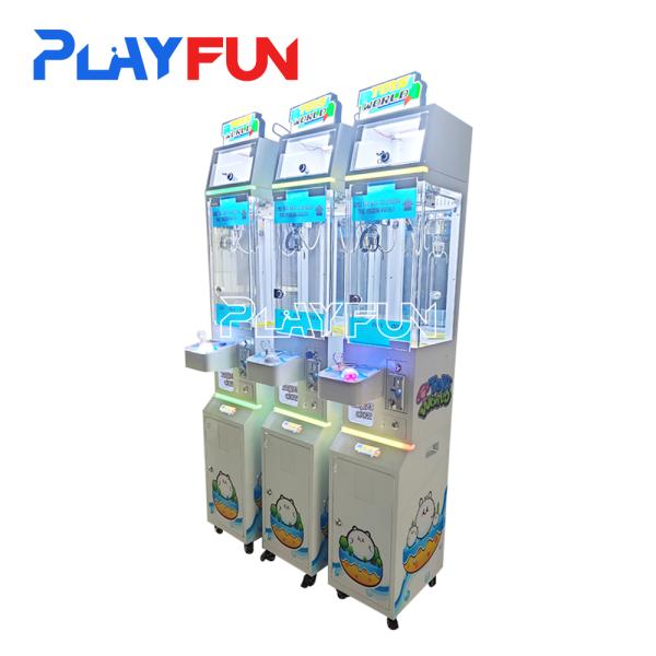 Playfun USA Popular Toys World Magic Key Mega Mini Claw Crane Machine Doll Vending Machine with a Locker Box