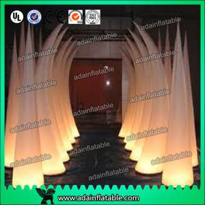 Quality 3M 210T Polyester Cloth Wedding Event Decoration Inflatable Tusks for sale