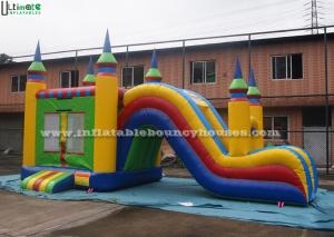 Quality 5 In 1 Inflatable Bounce House With Slide , Outdoor Commercial Jumping Castles for sale