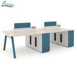 2 Shelves Open Space Workstation of Office for Collaborative Spaces