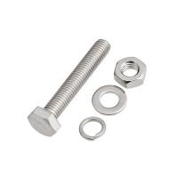 China Stainless Steel A2 A4 DIN931 Partial Half Thread Hex Bolt And Nut And Washer for sale