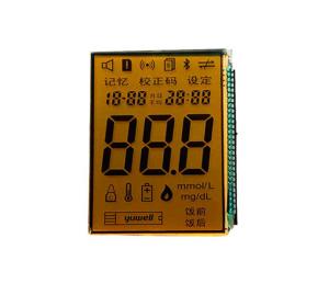 Quality SPI Interface Segment HTN Lcd Display Positive Semi Transpare Mode for sale
