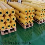 China Steady Adhesion 0.075 - 0.08mm Cotton Wrapping Film With Low Chemical Resistance for sale