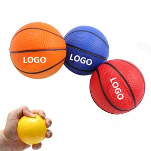 China Promotional Anti stress ball Dia 6.3cm PU logo customized colorful on sale