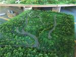 1.4x1.2m Trees Model Making Materials For Architectural Tourist Mountain ,