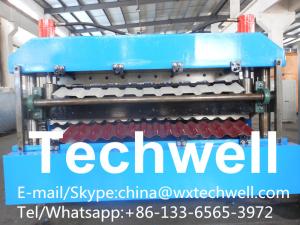 Quality Chain Transmission Double Layer Roll Forming Machines For Corrugated Sheets for sale