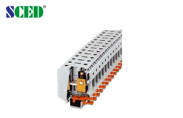 20.0mm Din Rail Mounted Terminal Blocks , High Current PCB Terminal Block 600V