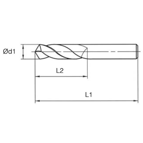 HSS - M35 118° High Speed Drill Bits DIN 1897 Extended Length Amber Color